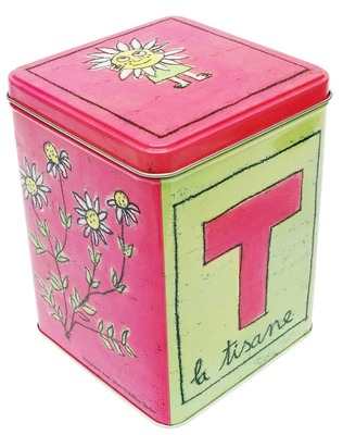 100drine tea tin