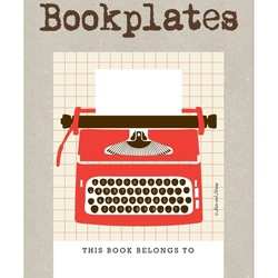 Bookplates Red Typewriter